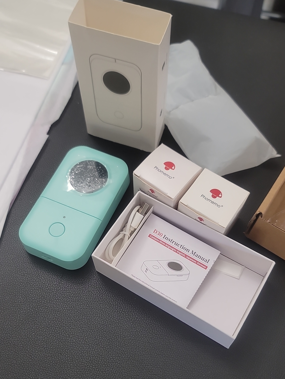 Phomemo Smart Mini Label Maker - Green - Picture 4 of 5